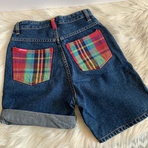 Jordache vintage plaid shorts